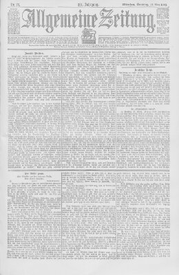 Allgemeine Zeitung Sonntag 13. März 1898