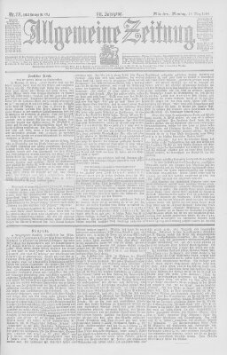 Allgemeine Zeitung Montag 28. März 1898