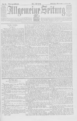 Allgemeine Zeitung Mittwoch 30. März 1898