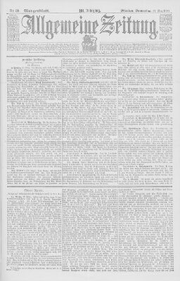 Allgemeine Zeitung Donnerstag 31. März 1898