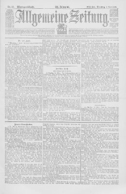 Allgemeine Zeitung Samstag 2. April 1898