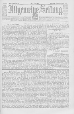 Allgemeine Zeitung Dienstag 5. April 1898