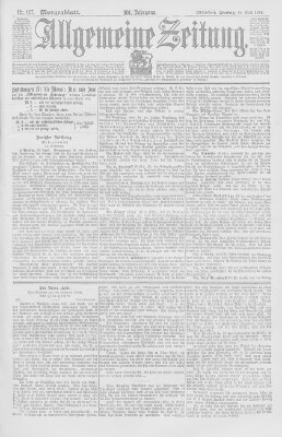 Allgemeine Zeitung Freitag 29. April 1898