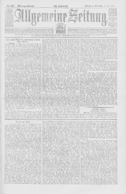 Allgemeine Zeitung Dienstag 10. Mai 1898