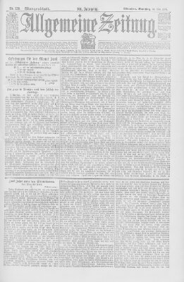 Allgemeine Zeitung Samstag 21. Mai 1898