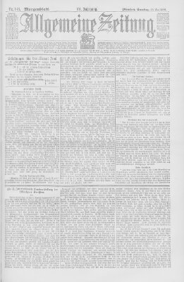 Allgemeine Zeitung Samstag 28. Mai 1898