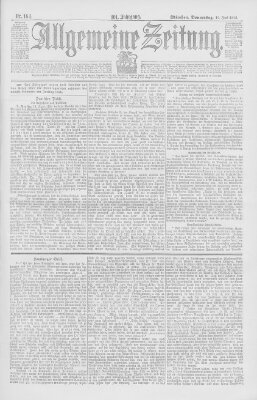 Allgemeine Zeitung Donnerstag 16. Juni 1898