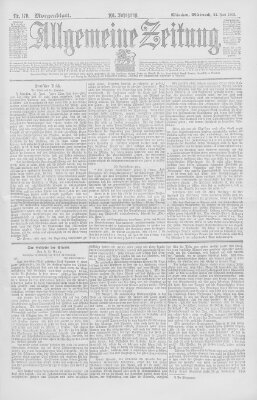 Allgemeine Zeitung Mittwoch 22. Juni 1898