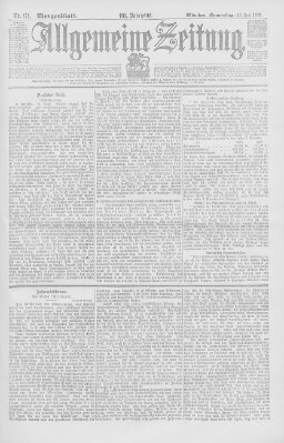 Allgemeine Zeitung Donnerstag 23. Juni 1898