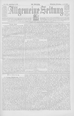 Allgemeine Zeitung Montag 11. Juli 1898