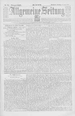 Allgemeine Zeitung Freitag 26. August 1898