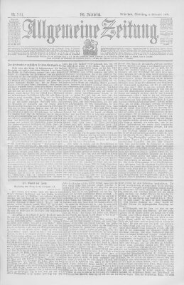 Allgemeine Zeitung Sonntag 4. September 1898