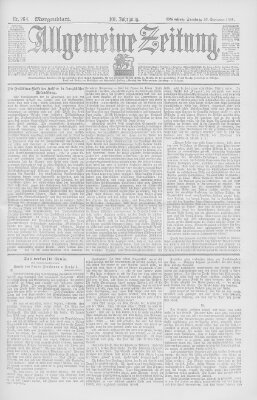 Allgemeine Zeitung Freitag 23. September 1898