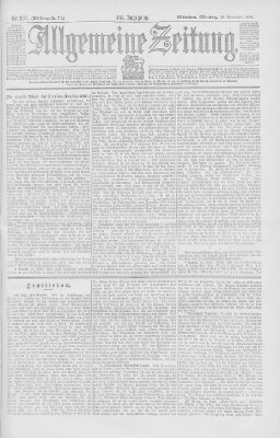 Allgemeine Zeitung Montag 26. September 1898