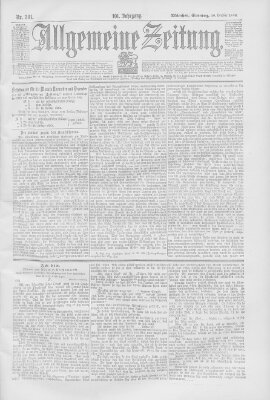 Allgemeine Zeitung Sonntag 30. Oktober 1898