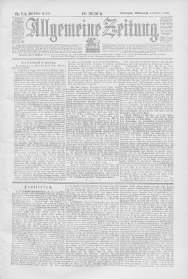 Allgemeine Zeitung Mittwoch 2. November 1898