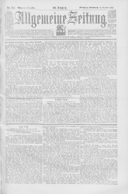 Allgemeine Zeitung Mittwoch 21. Dezember 1898