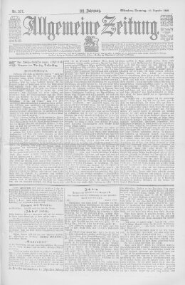 Allgemeine Zeitung Sonntag 25. Dezember 1898