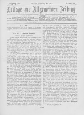 Allgemeine Zeitung Donnerstag 10. März 1898