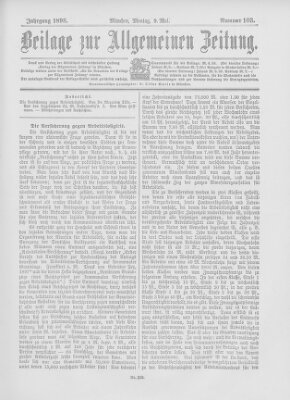 Allgemeine Zeitung Montag 9. Mai 1898