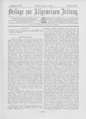 Allgemeine Zeitung Freitag 13. Mai 1898