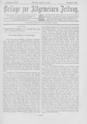 Allgemeine Zeitung Freitag 8. Juli 1898