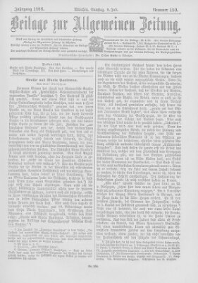 Allgemeine Zeitung Samstag 9. Juli 1898