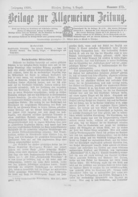 Allgemeine Zeitung Freitag 5. August 1898