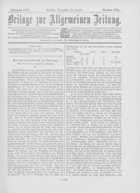 Allgemeine Zeitung Donnerstag 20. Oktober 1898