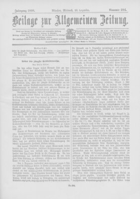 Allgemeine Zeitung Mittwoch 28. Dezember 1898