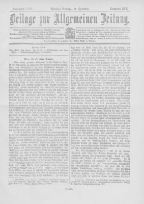 Allgemeine Zeitung Samstag 31. Dezember 1898