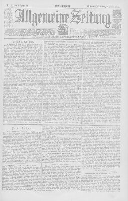 Allgemeine Zeitung Montag 2. Januar 1899