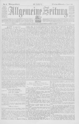 Allgemeine Zeitung Mittwoch 4. Januar 1899