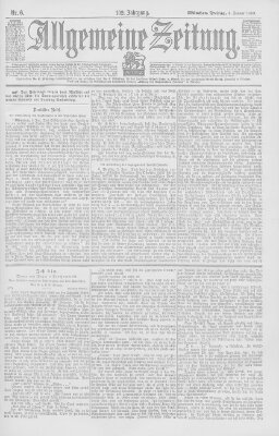 Allgemeine Zeitung Freitag 6. Januar 1899