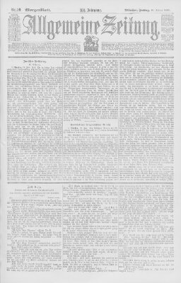 Allgemeine Zeitung Freitag 20. Januar 1899