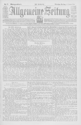 Allgemeine Zeitung Freitag 27. Januar 1899