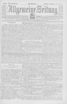 Allgemeine Zeitung Mittwoch 8. Februar 1899