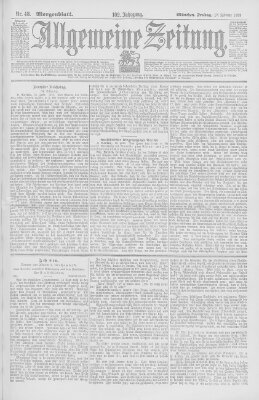 Allgemeine Zeitung Freitag 17. Februar 1899