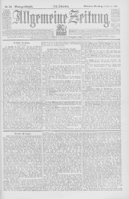 Allgemeine Zeitung Dienstag 28. Februar 1899