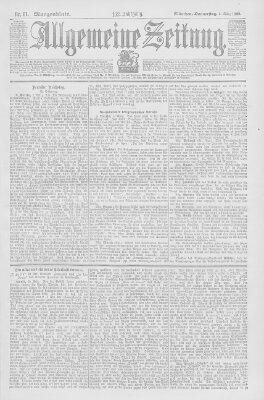 Allgemeine Zeitung Donnerstag 2. März 1899