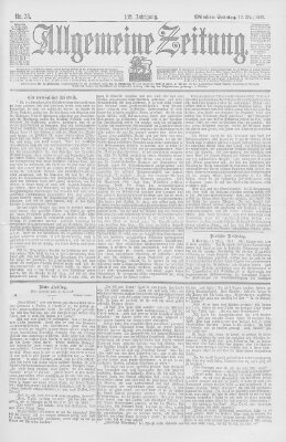 Allgemeine Zeitung Sonntag 19. März 1899