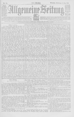 Allgemeine Zeitung Sonntag 26. März 1899