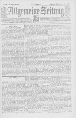 Allgemeine Zeitung Mittwoch 29. März 1899