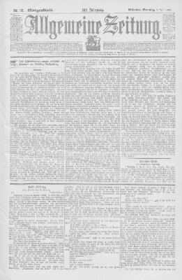 Allgemeine Zeitung Sonntag 2. April 1899