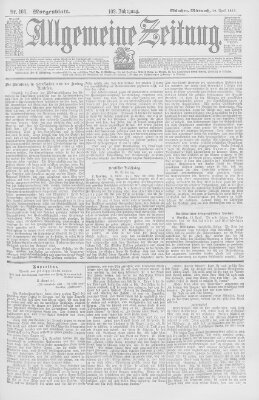 Allgemeine Zeitung Mittwoch 19. April 1899