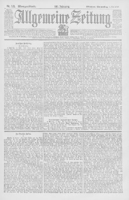 Allgemeine Zeitung Donnerstag 4. Mai 1899