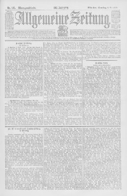 Allgemeine Zeitung Samstag 6. Mai 1899