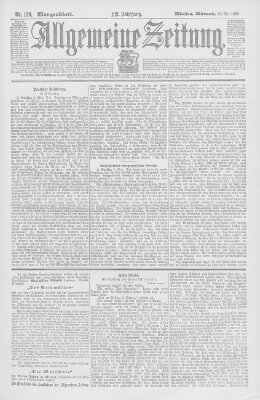 Allgemeine Zeitung Mittwoch 10. Mai 1899