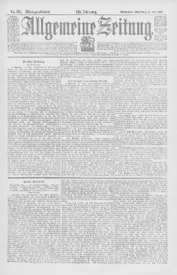 Allgemeine Zeitung Dienstag 16. Mai 1899