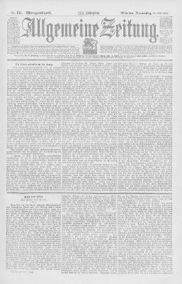 Allgemeine Zeitung Donnerstag 18. Mai 1899